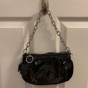 Coach sequin sparkle handbag purse
